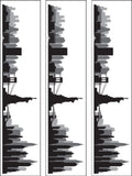 New York Skyline 01 Edible Cake Ribbon, Border (3 x pre-cut strips)