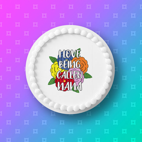Nana Edible Icing Cake Topper 04