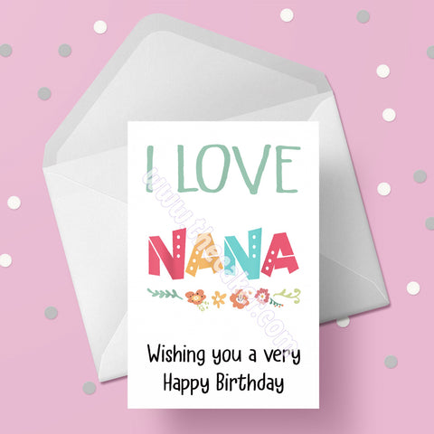 Birthday Card for Nana 02