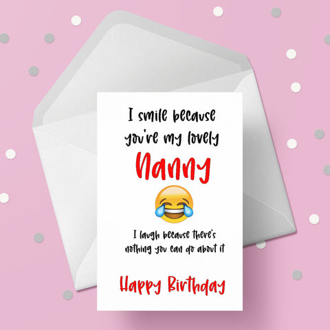 Birthday Card for Nanny
