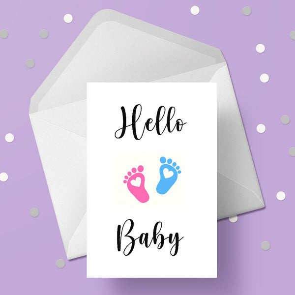 New Baby Card 22 - Hello Baby