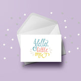 New Baby Card 23 - Hello little one