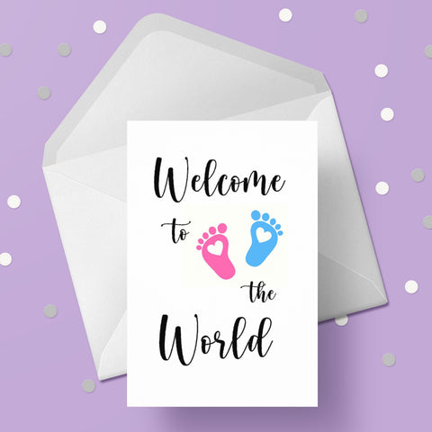 New Baby Card 05 - Welcome to the world