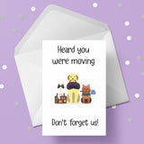 New Home Moving House Card 10 - Funny Pets