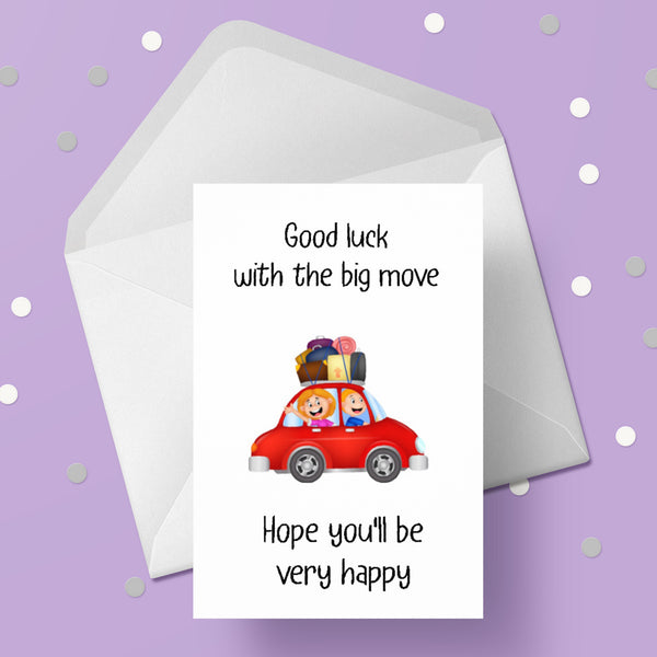 New Home Moving House Card 07 - The big move