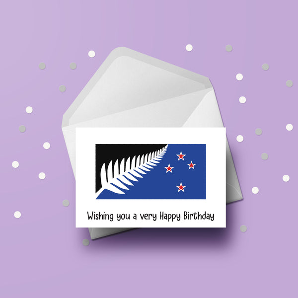 New Zealand New Flag Birthday Card