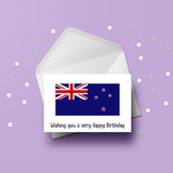 New Zealand Flag Birthday Card