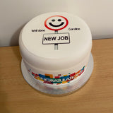 New Job Edible Icing Cake Topper 01
