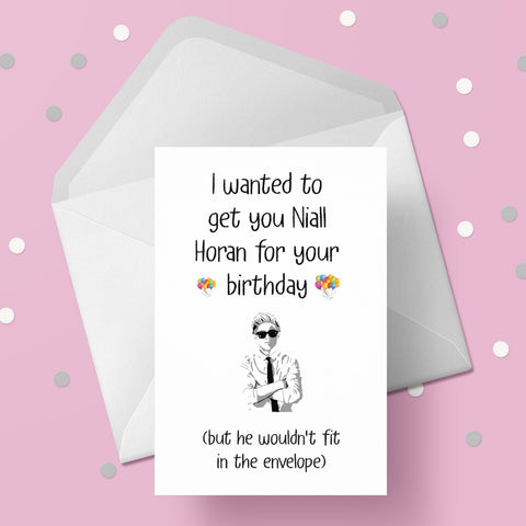 Niall Horan Funny Birthday Card