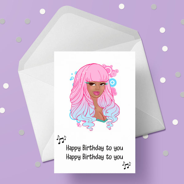 Nicki Minaj Birthday Card 01