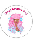 Nicki Minaj Edible Icing Cake Topper 01