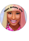 Nicki Minaj 03 Edible Icing Cake Topper