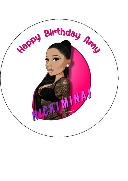 Nicki Minaj Edible Icing Cake Topper 04