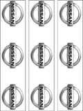 Nissan Logo Edible Icing Cake Topper
