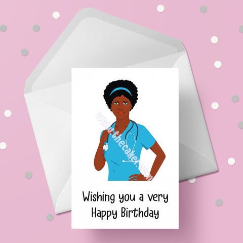 Nurse Birthday Card 02