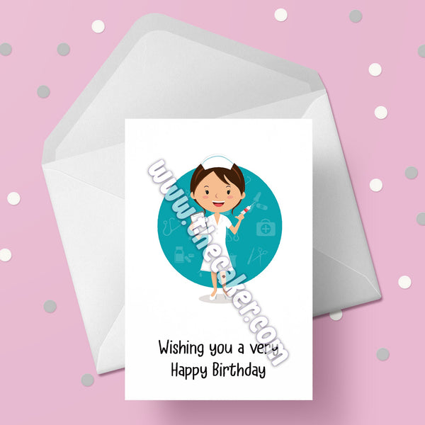 Nurse Birthday Card 03