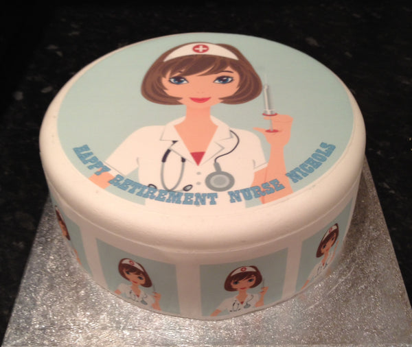 Nurse Edible Icing Cake Topper 01
