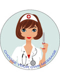 Nurse Edible Icing Cake Topper 01