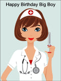 Nurse Edible Icing Cake Topper 01