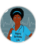 Nurse Edible Icing Cake Topper 02