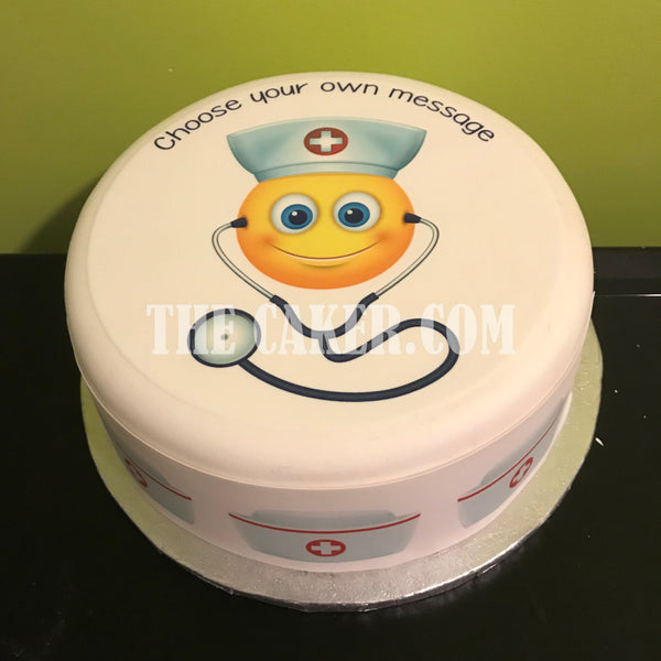 Nurse Edible Icing Cake Topper 06