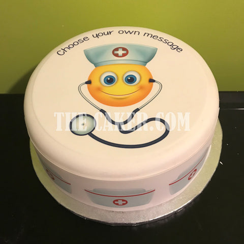 Nurse Edible Icing Cake Topper 04