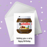 Nutella Jar Birthday Card