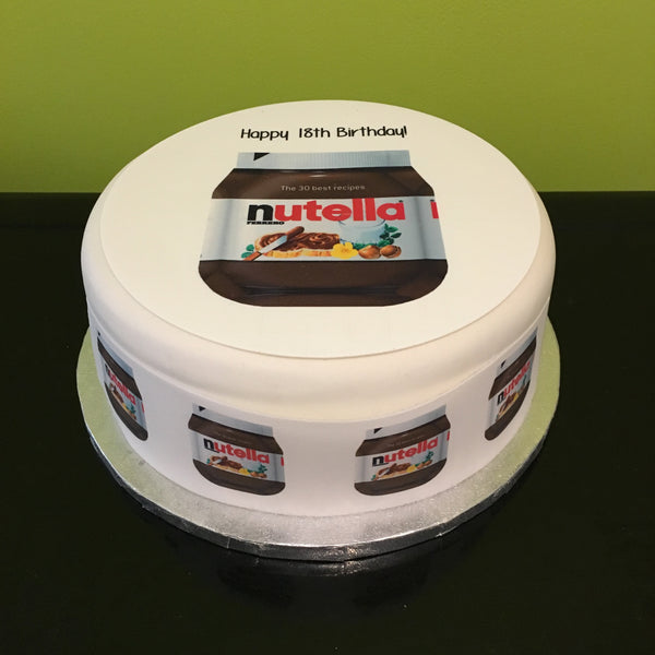 Nutella Jar Edible Icing Cake Topper
