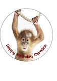 Orangutan Edible Icing Cake Topper 01