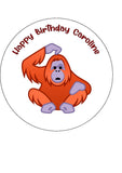 Orangutan 04 Edible Icing Cake Topper