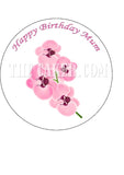 Orchid Flower Edible Icing Cake Topper