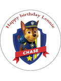 Paw Patrol Chase Edible Icing Cake Topper