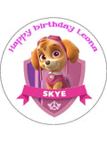 Paw Patrol Skye Edible Icing Cake Topper