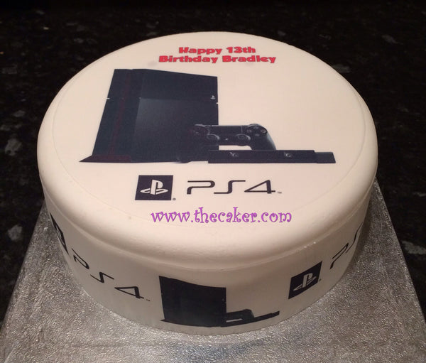 Playstation PS4 Console Edible Icing Cake Topper
