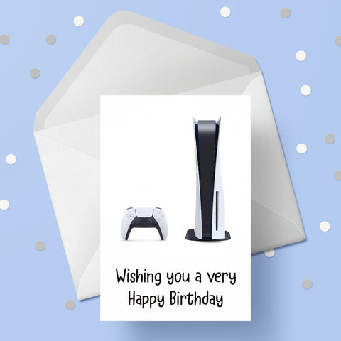 Playstaion 5 / PS5 Console Birthday Card
