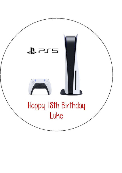 Playstation 5 / PS5 Console Edible Icing Cake Topper