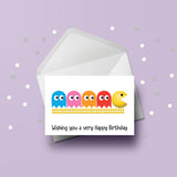 Pacman Birthday Card 03