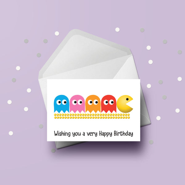 Pacman Birthday Card 03