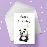 Panda Bear Birthday Card 01