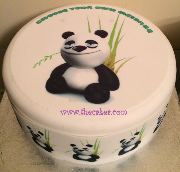 Panda Bear Edible Icing Cake Topper 01