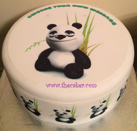 Panda Bear 01 Edible Icing Cake Topper