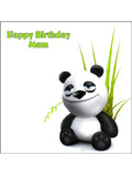 Panda Bear Edible Icing Cake Topper 01