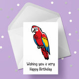 Parrot 01 Birthday Card