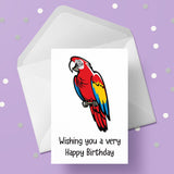 Parrot Birthday Card 01