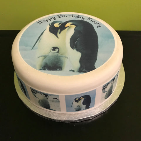 Penguin 01 Edible Icing Cake Topper