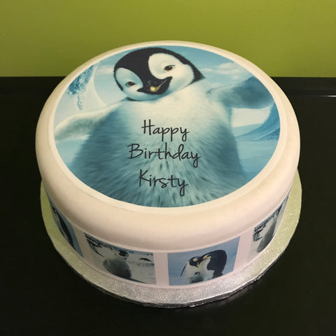 Penguin 02 Edible Icing Cake Topper