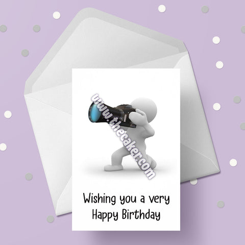Photographer, Photography Birthday Card 01