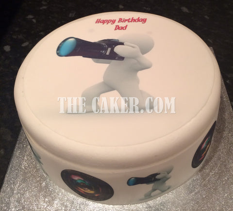 Photographer, Photography Edible Icing Cake Topper 01