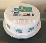 Physics Science Edible Icing Cake Topper