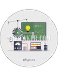 Physics Science Edible Icing Cake Topper